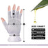 MIG4U 3 Pairs Fingerless Moisturizing Gloves, Half Finger Touchscreen Beauty Gloves for Eczema, Pale Purple, L/XL