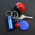 10 Pcs Portable Pill Case, Bantoye Waterproof Aluminum Pill Holders with Keychain for Outdoor Camping Traveling,