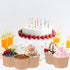 zisiueel 100 (8 oz) Pieces Ice Cream Cups Paper Disposable Sundae Bowls brown Paper Hot Cold Soup Snack Yogurt Dessert