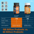 100 Billion Probiotics for Men and Women, 60 Caps - 27 Strains & 5 Organic Prebiotics for Gut & Immune Health