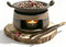 Muyoka Ceramic Aromatherapy Burner, Incense Burner Kit with Clip and Pine Pad, Essential