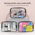 12 PCS Clear Toiletry Bag for Women and Men, Transparent TSA Approved Cosmetic Organizer Pouch (Black, Small)