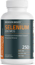 Bronson Selenium 200 mcg, Immune & Antioxidant Support, Essential Mineral, 250 Vegetarian Tablets