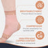 INDEEMAX Copper Ankle Brace for Women Men, Left and Right Foot Compression Support Sleeve Ankle Wrap Socks for Plantar