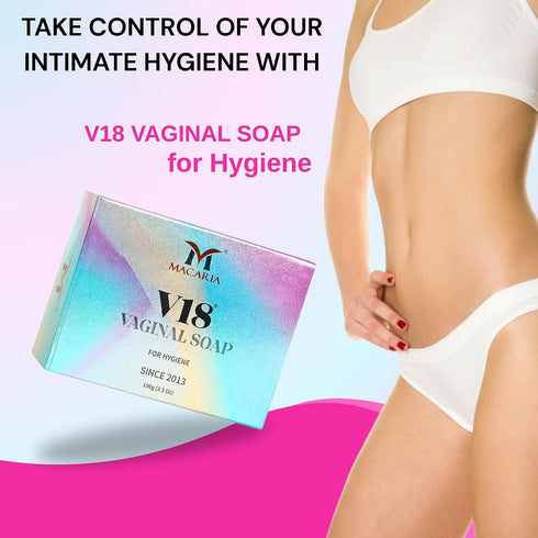 MACARIA V18 Vaginal Vagina Ph Balanced Daily Feminine Wash Soap