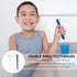 Beavorty 2pcs Two-Sided Denture Brush for Cleaning False Teeth, Travel Set