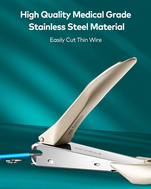 Nail Clippers for Thick Nails - Professional Nail Cutter with Catcher, Medical Grade Stainless Steel, Sharp and Durable