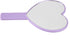 TBWHL Heart-Shaped Travel Handheld Mirror, Cosmetic Hand Mirror with Handle, Portable Vanity Mirror, Purple