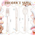150 Pcs Pink Plastic Silverware Set Disposable Plastic Flatware Christmas Silverware Includes 50 Plastic Forks 50 Plastic Spoons 50 Knives Glittery Plastic Cutlery Pink Utensils Set for Birthday by Youyole