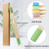 10 Pieces Kids Bamboo Toothbrush - Natural Soft Bristle Wooden Toothbrushes for Toddlers Adults, BPA-Free