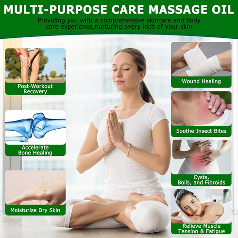 Ourea 2 Oz, Organic Poke Root Castor Oil, Natural Lymphatic Support Massage Oil, Soothing Relief for Cysts, Boils