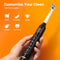 Bitvae R1 Rotating Electric Toothbrush: 8 Brush Heads, 60-Day Battery Life, 5 Modes, Black Rechargeable