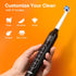 Bitvae R1 Rotating Electric Toothbrush: 8 Brush Heads, 60-Day Battery Life, 5 Modes, Black Rechargeable