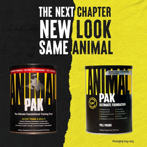 Animal Pak - 30 Count - Convenient All-in-One Vitamin & Supplement Pack for Sports Nutrition Performance with Zinc,