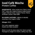 MariGold High Protein Coffee - Iced Café Mocha, 20g Grass Fed Whey Protein Isolate, 1 Lb Bag