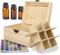 Essential Oil Storage Box, High Capacity Wooden Display Organizer for 15 ml Bottles, Nail Polish Collection