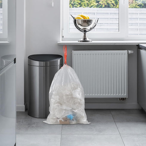 10 Gallon Kitchen Trash Bags, Medium Drawstring Garbage Bags, 108 Counts