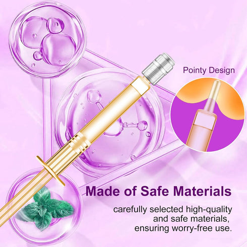 ITMT-GLD /5pcs/Set Anal Gay Sex Lubricant Applicator with Pleasure Cream Tip Cap / Disposable / Individually Wrapped