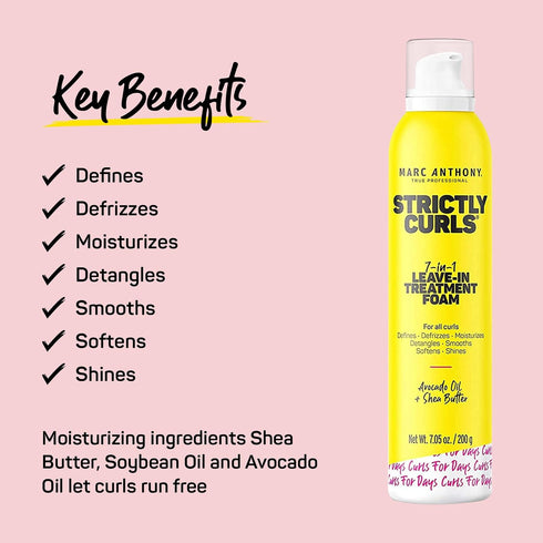 Marc Anthony Strictly Curls Hair Spray, 8.1 Fl Oz - Curl Booster, Removes Frizz & Holds Bouncy Curls