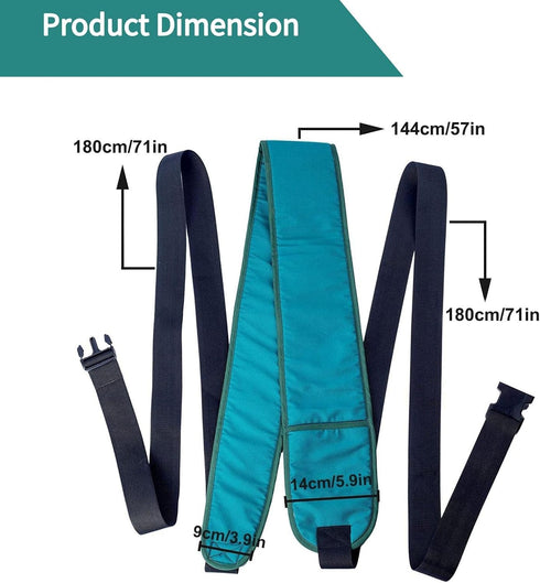 Lmaray Anti-Fall Bed Restraint Strap for Elderly, Medical Restraints for Hospital Bed and Wheelchair Seat Belt, Long