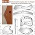 Niymyin 6-in-1 Set, Stainless Steel Muscle & Fascia Scraper Tool for Body Skin Massage and Sore Muscles, Myofascial