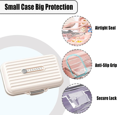 LERAO Case,7 Travel Pill Day Pill Organizer Cute,Travel Medicine Organizer Pill Box,Pastilleros para