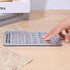 Larrel Braille Alphabet Board, Aluminum Letter Fingerboard Portable Carved Dots Numbers Board Braille Gifts Alphabet