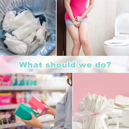 Women Sanitary Disposal Bags, 100 Pcs Self-Sealing Feminine Hygiene Bags for Sanitary Napkins, Tampons, Incontinence