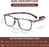 AQWANO 2 Pack Flexible TR90 Reading Glasses for Women Men, Ultra-light Sports Style Readers, Blue Light Block