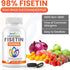 1500mg Fisetin Supplements, Powerful Absorption with Liposomal Delivery, 60 Softgels for Adults
