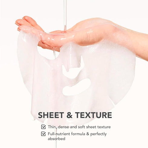 SKIN627 Bulk Face Masks - 12PK Korean Skincare Facial Mask, Sheet Masks with Ceramide and Panthenol