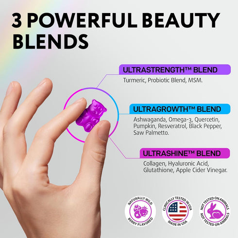 Gummies Gummy B7), 60 Biotin for Hair, Skin and Nails - Hair Growth Vitamins for Women & Men - Hair Loss Supplement