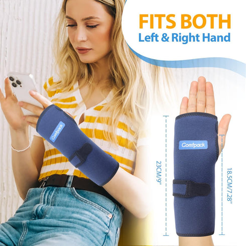 Wrist Ice Pack for Carpal Tunnel - Reusable Hot Cold Therapy Hand Ice Pack Wrap for Hand Surgery, Rheumatoid,