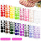 Maitys 352 Pieces 16 Sheets Toenail Polish Stickers - Adhesive Toe Nail Wraps with 2 Pieces Nail Files, Vibrant Color