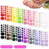 Maitys 352 Pieces 16 Sheets Toenail Polish Stickers - Adhesive Toe Nail Wraps with 2 Pieces Nail Files, Vibrant Color