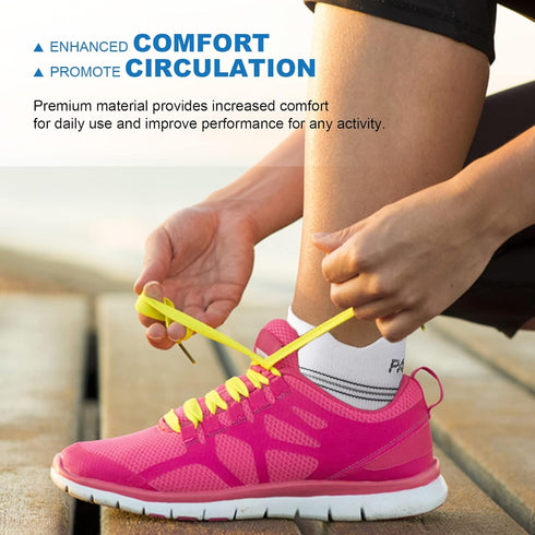 PAPLUS Ankle Brace Compression Socks, 6 Pairs for Men Women, Plantar Fasciitis with Foot Arch Support for Pain Relief