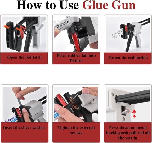 KJEYOB 2026 New Toothpaste Tube Gun,Toothpaste Tube Glue Gun Squeezing Machine,Silicone Caulk Guns,Toothpastes Guns
