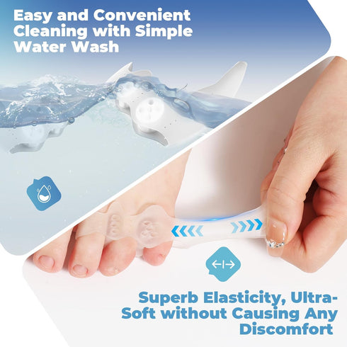 Tailor's Bunion Corrector Kit, Pinky Toe Spacers for Curled Toes and Pain Relief, 1 Pair of Toe Separators and