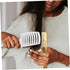 SOLUSTRE Folding Mustache Comb and Beard Comb, Portable Ox Horn Hair Comb for Everyday Grooming