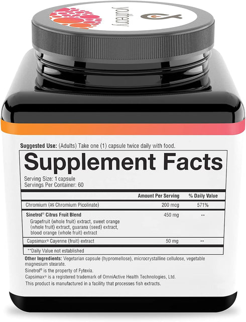 Youtheory Daily Fat Burner - Supports Body Composition & Metabolism with Citrus Fruit Blend, 60 Vegetarian Capsules