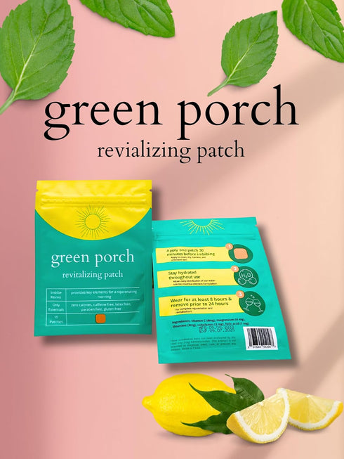 Revitalizing Energy Patches - All Natural Vitamin B12 Patches for a Better Morning - Waterproof & Gentle on Skin