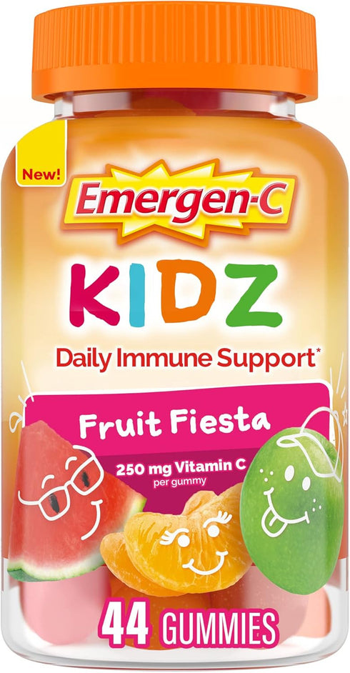 Emergen-C Kidz Daily Immune Support Dietary Supplements, Flavored Gummies with Vitamin C