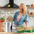 2-4 Gallon Flap Tie Compostable Trash Bags, 100 Count, Small Compost Bags, Biodegradable Kitchen Garbage Bags, Food