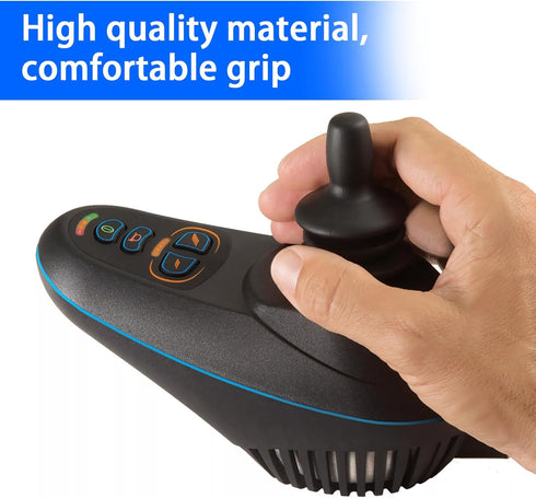 Trinkrittey 4 Pcs Wheelchair Joystick Button Cap Joystick Controller Knob and Gaiter Black Wheelchair Accessories