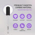 PANA 3/32" Small Smooth Round Top Safety Carbide Nail Drill Bit - Gel Polish & Acrylic Removal Tools, DLC Black