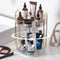 Rotating Makeup Organizer (2 Tier, Clear) - High-Capacity Skincare Storage for Vanity and Countertop