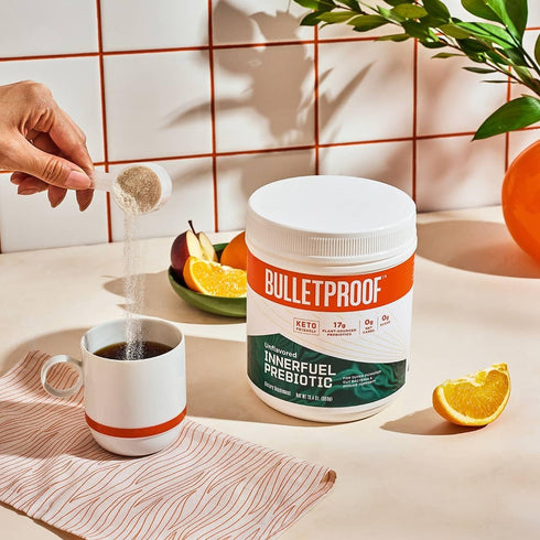 Bulletproof Unflavored Innerfuel Prebiotic Fiber Powder, 13.4 Ounces, Supplement for Gut Health and Immune Support