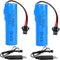 HaiNXC 2 Pack DC 3.7V 800mAh Li-ion Rechargeable Battery for Toy Car, Double