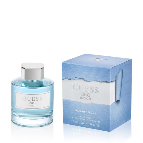 GUESS 1981 Indigo Eau de Toilette Spray for Women, Blue, NS, 3.4 Fl Oz