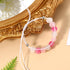 Yolev Fidget Anxiety Bracelet for Women And Men, Resin Beaded Fidget Jewelry, Stress Relief Sensory Bracelet, Pink